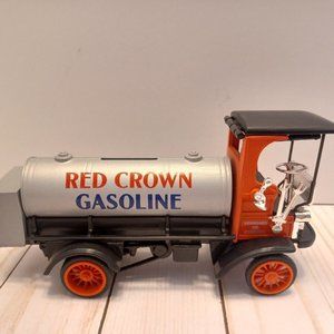 VTG ERTL Red Crown Gasoline Diecast Train Engine Bank Amoco